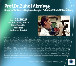 Sinema ve Televizyon Bölümü Mart–Nisan 2026 Etkinlikleri...