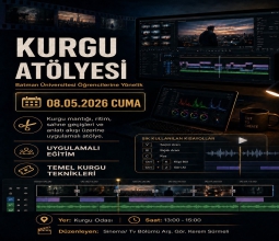 Fakültemizde Uygulamalı Kurgu Atölyesi Düzenleniyor...