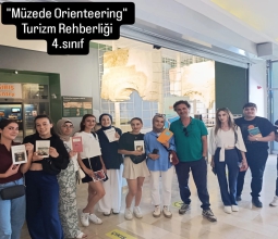 Turizm Rehberliği Bölümü 4. sınıf öğrencileri, Doç. Dr. Mustafa DOĞAN'ın yürütücüsü...