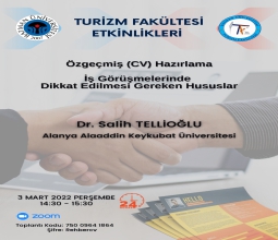 Özgeçmiş (CV) Hazırlama İş Görüşmelerinde Dikkat Edilmesi Gereken Hususlar...