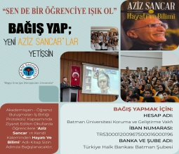 SEN DE BİR ÖĞRENCİYE IŞIK OL...