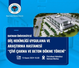 Diş Hekimliği Uygulama ve Araştırma Hastanesi İnşaatında Çivi Çakma ve Beton...