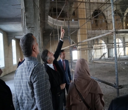 Üniversite Camisinde Sona Doğru: İskele Kuruldu, Caminin Nakış ve Tezyinatına Başlandı...