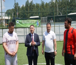 Rektör Prof. Dr. Demir’den Birimler Arası Futbol Turnuvasında Başlama Vuruşu...