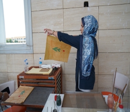 Üniversite Camii Avlusunda Ebru Sanatı Etkinliği Düzenlendi...