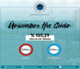 Üniversitemiz Ön Lisans ve Lisans Programları Kontenjanları Doluluk Oranında Artış...