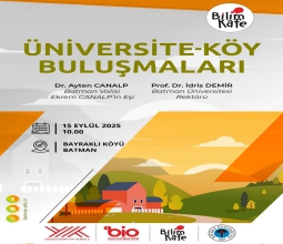 Dr. Ayten Canalp ve Rektör Prof. Dr. İdris Demir Üniversite-Köy ...