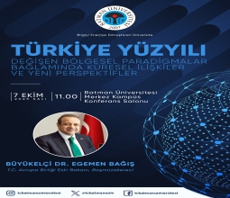 Üniversitemiz Büyükelçi Dr. Egemen Bağış’ı Ağırlayacak...