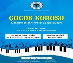 Üniversitemiz Çocuk Korosu Seçmeleri Başlıyor...