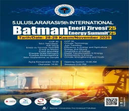 5. Uluslararası Batman Enerji Zirvesi Başlıyor...