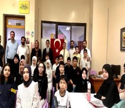 Rektörümüz Prof. Dr. Demir, Mekke Uluslararası Türk Okulunda Öğrencilerle Buluştu...