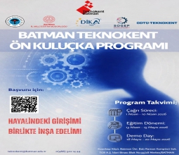 Üniversitemiz ve ODTÜ Teknokent İş Birliğiyle Ön Kuluçka Programı Başlıyor...