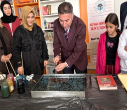 Kavakdibi Köyü Öğrencilerinden Ebru Sanatı...