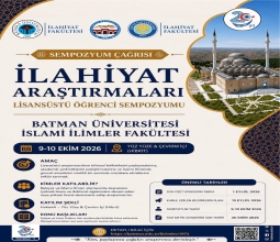 Üniversitemiz Ev Sahipliğinde İlahiyat Araştırmaları Lisansüstü Öğrenci Sempozyumu Düzenleniyor...