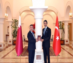 Rektörümüz Prof. Dr. İdris Demir, Katar’ın Ankara Büyükelçisi Faysal Bin Abdullah...
