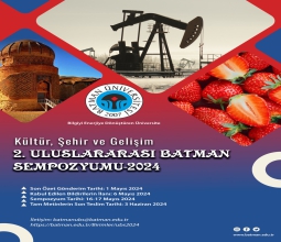 2. Uluslararası Batman Sempozyumu Düzenleniyor...