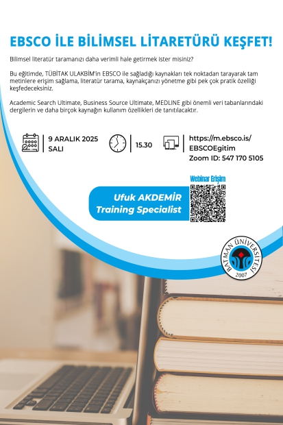 EBSCO ile  Bilimsel Literatürü  Keşfet!