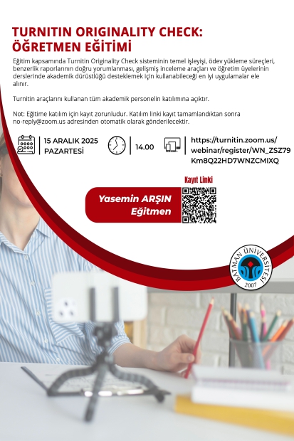 Turnitin Originality Check: Öğretmen Eğitimi