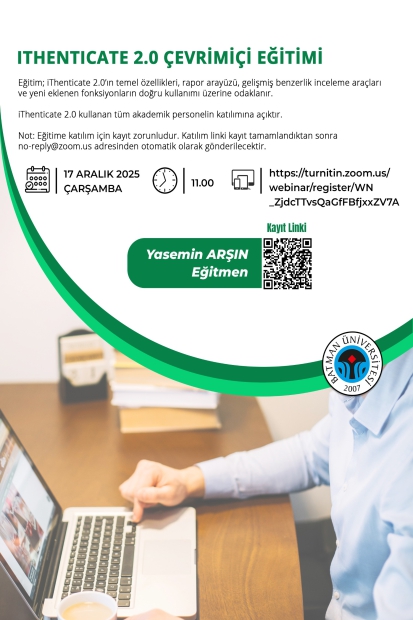 iThenticate 2.0 Çevrimiçi Eğitimi