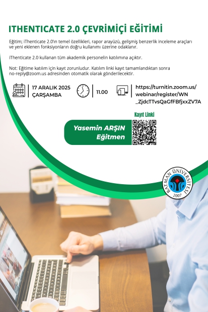 iThenticate 2.0 Çevrimiçi Eğitimi