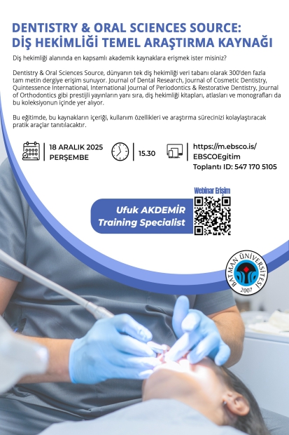 Dentistry & Oral Sciences Source: Diş Hekimliği Temel Araştırma Kaynağı
