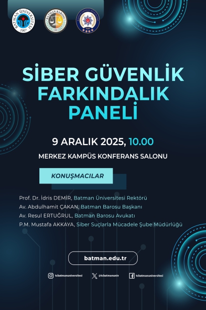 Siber Güvenlik Farkındalık Paneli 