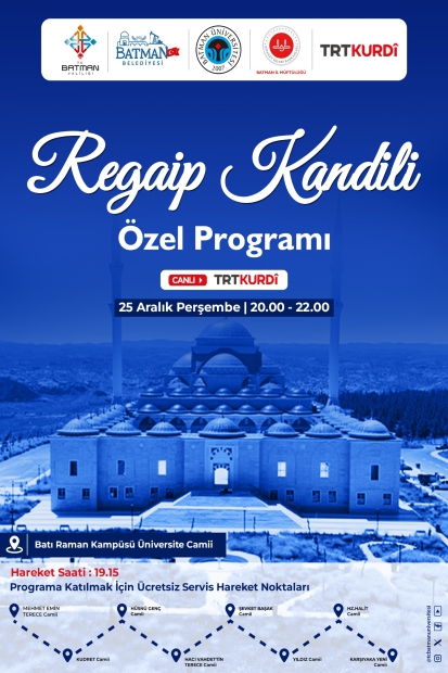 Regaip Kandili Özel Programı