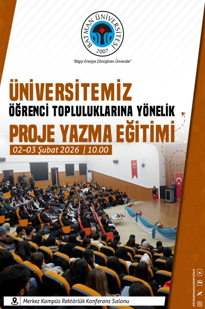 Üniversitemiz Öğrenci Topluluklarına Yönelik Proje Yazma Eğitimi 