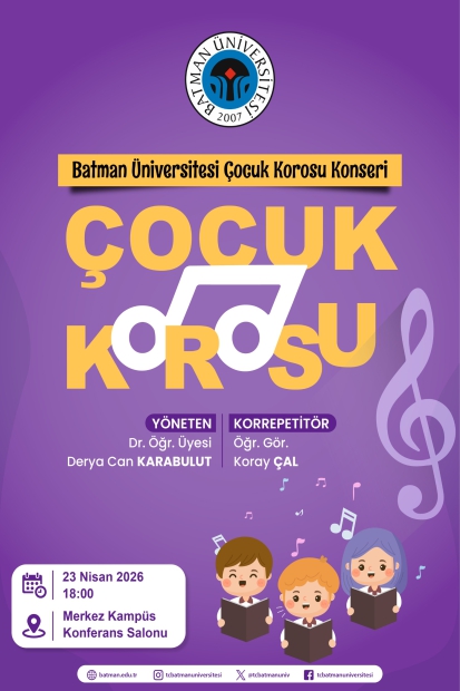 Batman Üniversitesi Çocuk Korosu Konseri