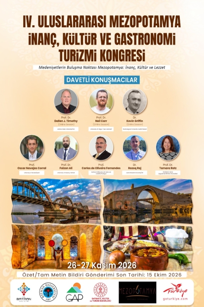 IV. Uluslararası Mezopotamya İnanç, Kültür ve Gastronomi Turizmi Kongresi