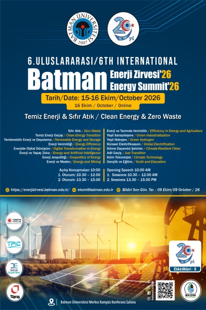 Batman Enerji Zirvesi 2026