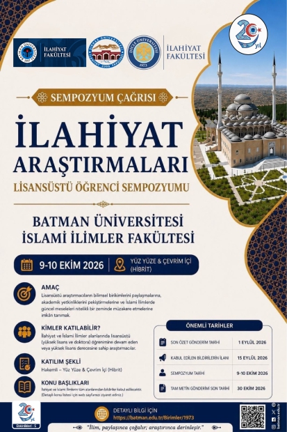 İlahiyat Araştırmaları Lisansüstü Öğrenci Sempozyumu