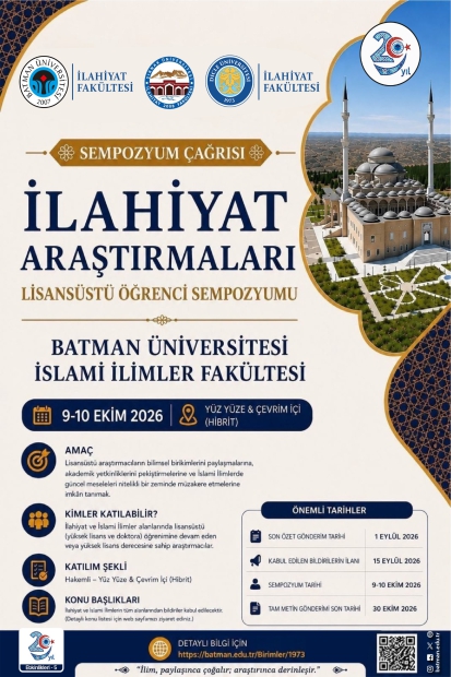 İlahiyat Araştırmaları Lisansüstü Öğrenci Sempozyumu