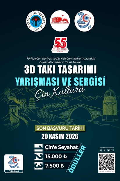 3D Takı Tasarımı Yarışması ve Sergisi: Çin Kültürü