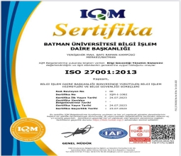 Üniversitemiz ISO27001 Bilgi Güvenliği Sertifikasını Almaya Hak Kazandı...