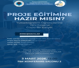 Fakültemizde Proje Yazma Eğitimi Düzenlendi...