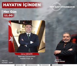 Üniversitemiz Rektörü Prof. Dr. İdris Demir, Üniversitemiz Yayınevinin Çalışmalarını TRT GAP...