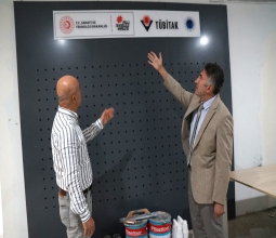 Rektörümüz Prof. Dr. İdris Demir ve TÜBİTAK Heyeti, Millî Teknoloji Atölyesinde...