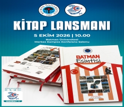 “Batman Esintisi” Kitabı Lansman Programı Gerçekleştirecek...