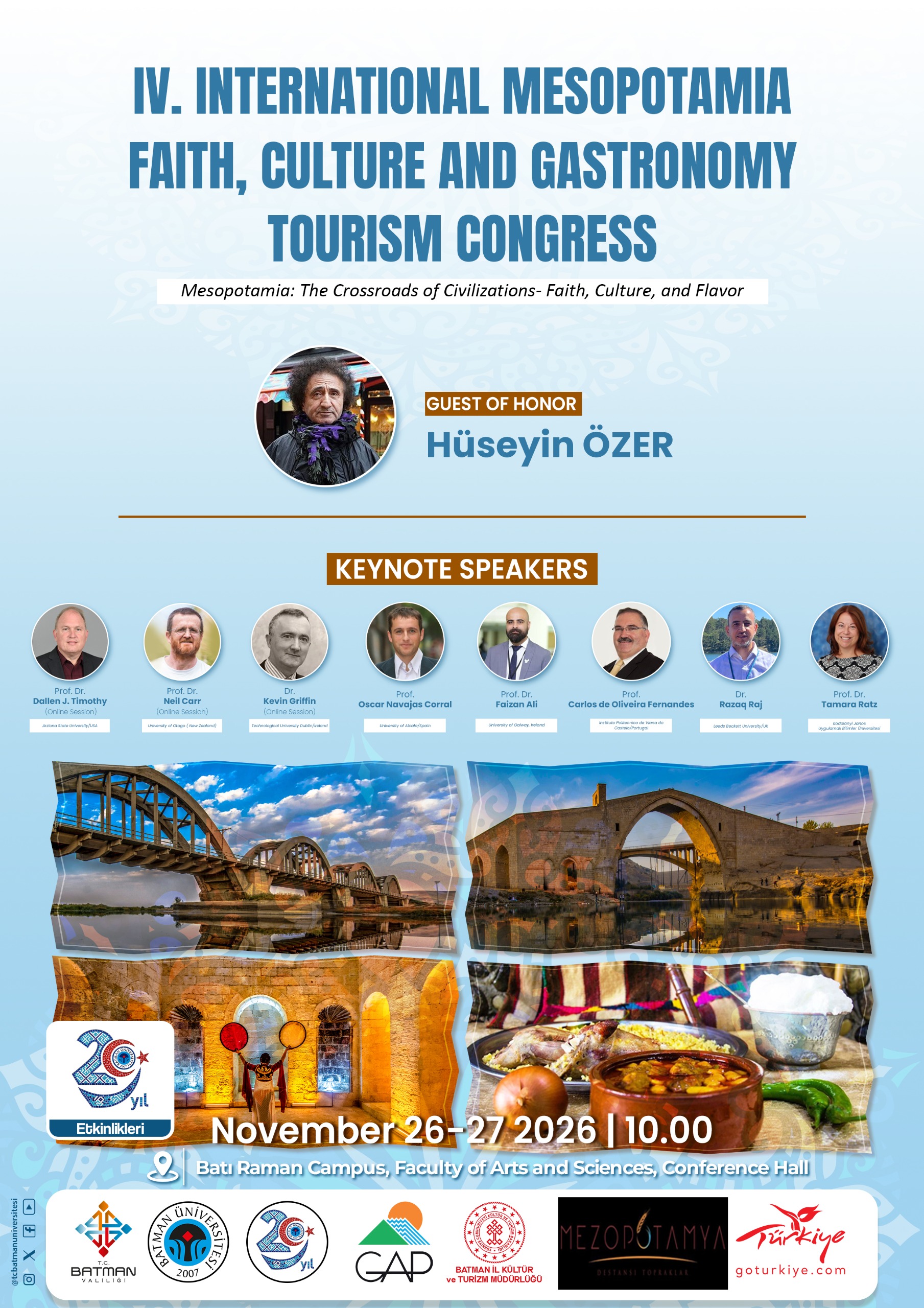 IV. Internatıonal Mesopotamıafaıth, Culture and Gastronomy Tourısm Congress